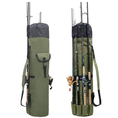 Versatile Cylinder-Shaped Fishing Rod Carrier - Outdoor Rod and Gear Storage