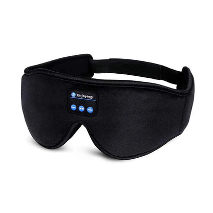 fall asleep fast with Bluetooth Sleeping Headphones and Eye Mask with Bluetooth Music Earphones in a Soft Elastic Comfortable Headband