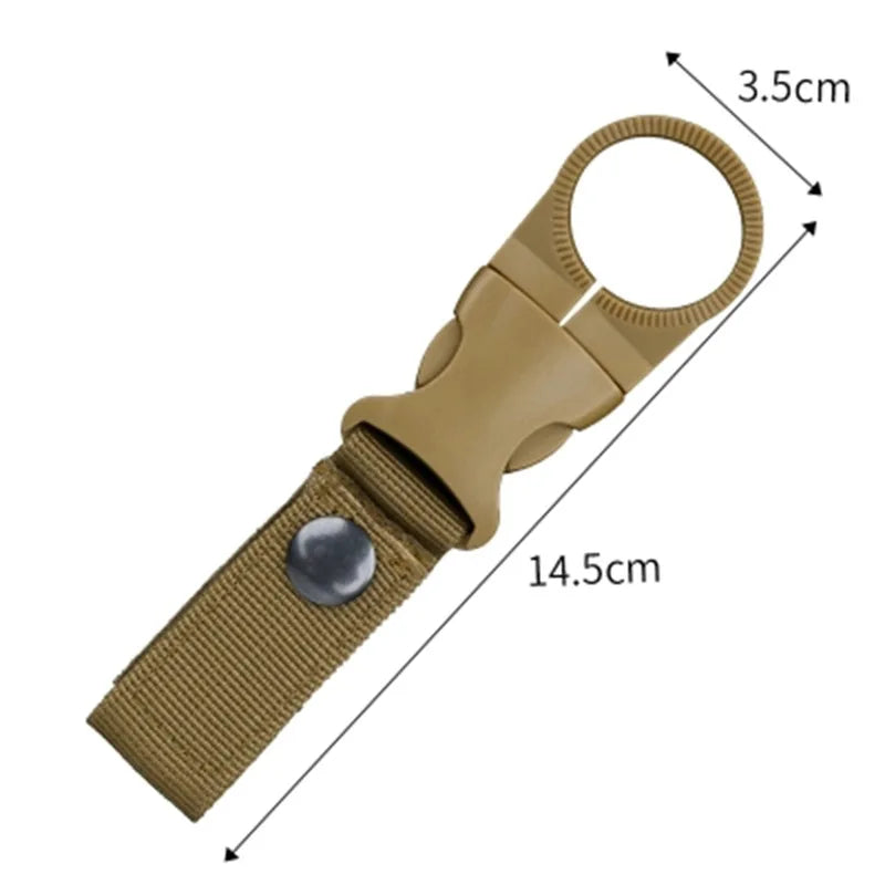 Water Bottle Hanger Molle Webbing Backpack Buckle Carabiners Attach Quickdraw Holder Outdoor Camping Hiking Climbing Accessories